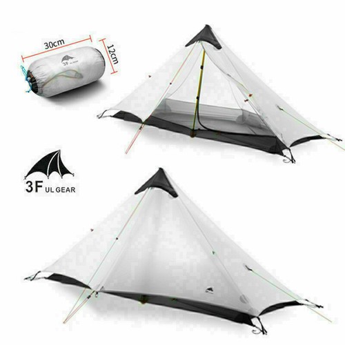 3FUL GEAR Lanshan 1/2Person Outdoor Hiking Tent Ultralight Camping Tent 3 Season - Picture 48 of 52
