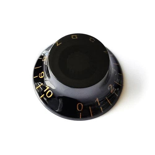 Top Hat Speed Control Knobs – Volume Tone Gibson & Epiphone Les Paul –Black/Gold