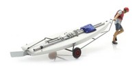 Artitec 387.595 Segelboot Auf AnhäNger Mit Figur Ho 1:87
