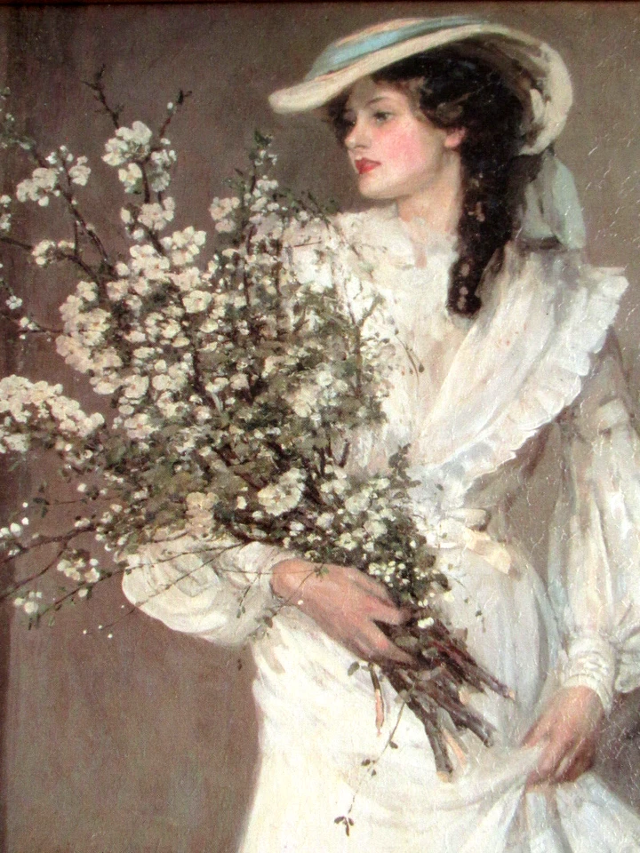 *Bildnis einer jungen LADY* PRINT/Druck "SPRING" nach d Künstler SIR JOHN LAVERY - Bild 3 von 4