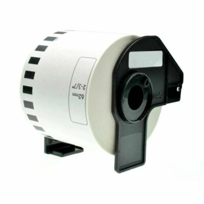 Go Tinten kompatibel für Brother DK-22205, 62mm x 30,48m Endlosrolle Etiketten