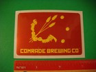 3" Beer STICKER ~ COMRADE Brewing Co ~ Denver, COLORADO Micro Brewery ~ Est 2014 — photo 3