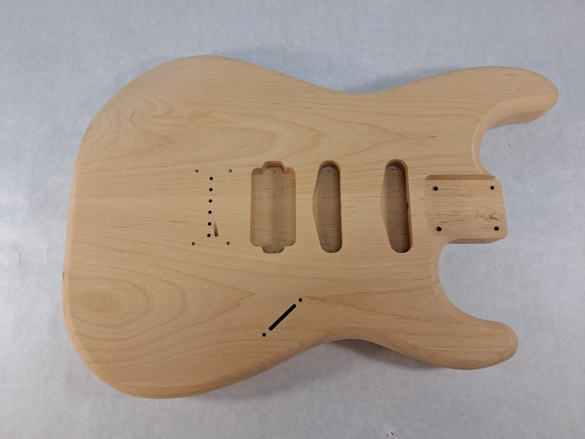 Alder Hardtail HSS guitar body - fits Fender Strat Stratocaster