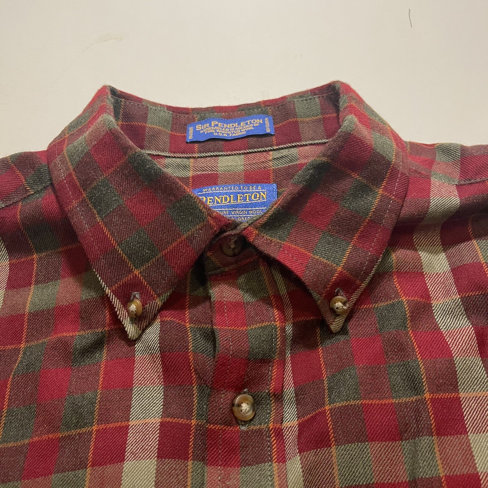 Pendleton Sir Pendleton Wool Button Front Shirt M… - image 12