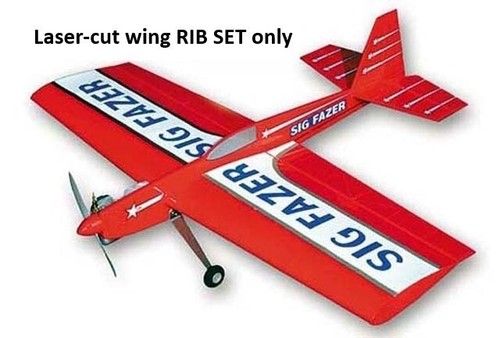 Sig Fazer - RC Fun Fly Aerobatic Model ~ Laser-cut Balsa Wing RIB SET - Picture 3 of 4