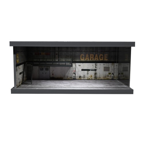 Diorama 1:64 pressofuso auto garage modello LED città strada edificio scena case modello - Foto 50 di 93