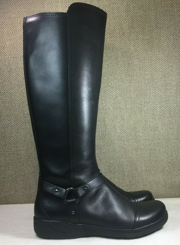 Clarks Shoes | Clarks Women's Cheyn Lindie Black Leather Knee High Boots Size US 6.5 M New | Color: Black | Size: 6.5 | Wendycaine's Closet