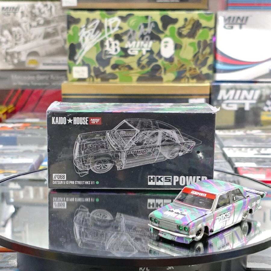 街道はうす BRE510 HKS V1 BLKLTD7 + エクスクルーシブピン Datsun KAIDO 510 Wagon HKS V1 