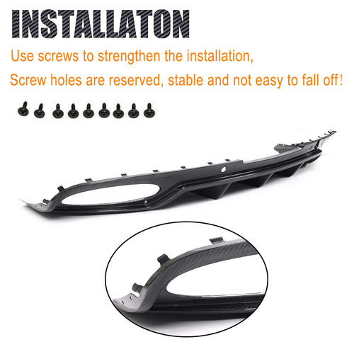 For Bentley Continental GT 2-Door 2012-2016 REAL CARBON Rear Bumper Diffuser Lip - Bild 9 von 11
