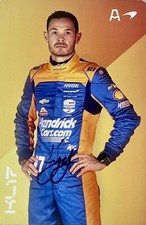 2024 kyle Larson SIGNED #17 Arrow McLaren Indy 500 Hero Card