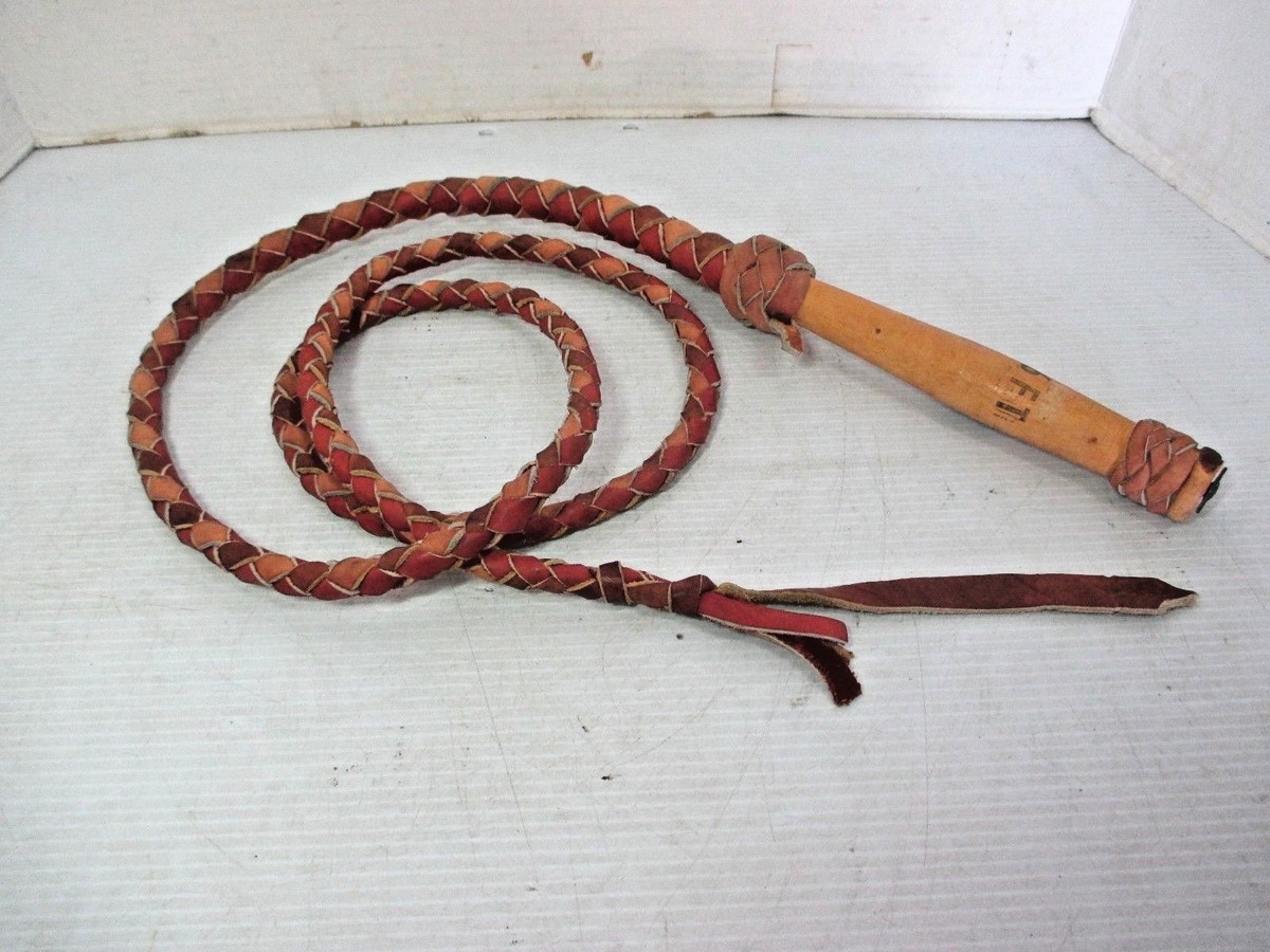 Waffenholster Bein Echte & Echte Rindsleder Leder Bullwhip 12 Zöpfe 10