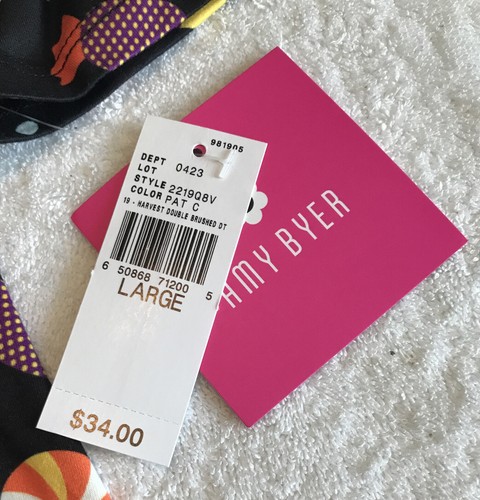Amy Byer Girls Black Dress. Candy Corn & Other Candies. White Dots Size 14. NWT. - Picture 11 of 11
