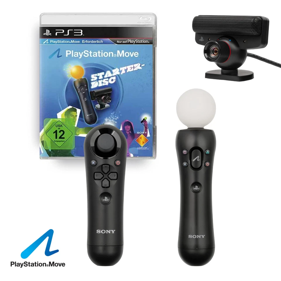 PS3 PlayStation 3 ORIGINAL MOVE Motion Navigation Controller & Spiele Auswahl - Bild 1 von 1