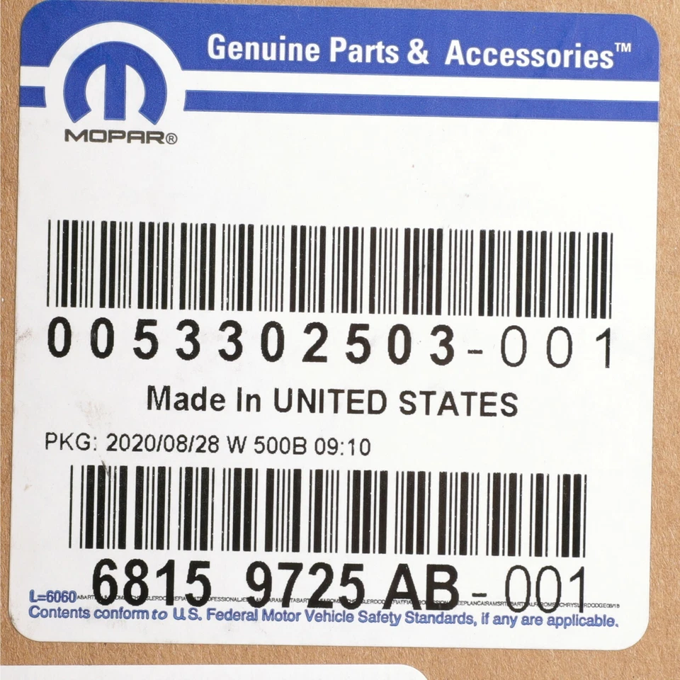 RAM 1500 2014-2026 2014-2015 RAM 2500 PESTILLO CAPÓ GENUINO NUEVO MOPAR 68159725AB Foto 4 de 4