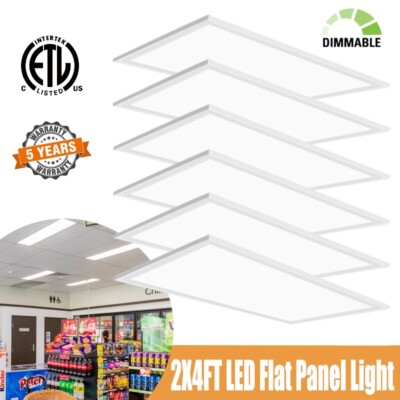 2x4 FT LED Flat Panel Light 75W, Commercial and Residential Drop Ceiling Fixture