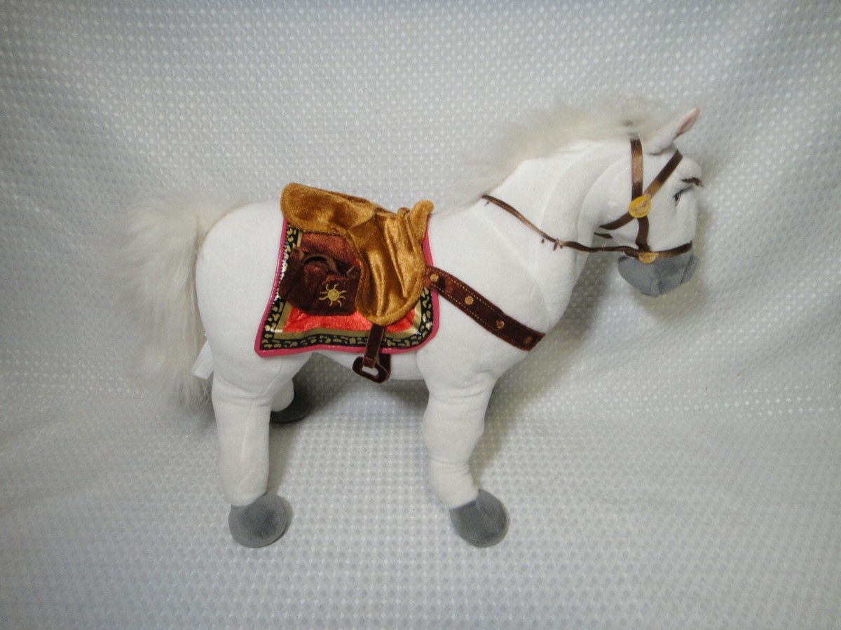 Disney Store Tangled Maximus Plush White Horse 16 Stuffed Animal Rapunzel | eBay