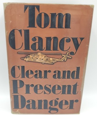 Clear And Present Danger By Tom Clancy (1989, Hardcover) Slight Damage