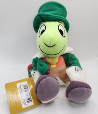 Disney Store Jiminy Cricket St. Patrick's Beanbag Plush Toy 8" NWT Pinocchio