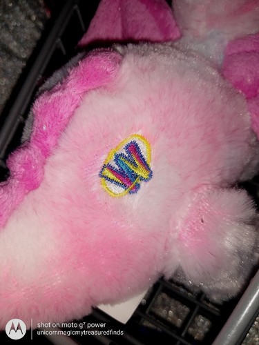 🦄Ganz / Webkinz "Whimsy Dragon" Pink Color Sparkly Pink Belly Feet HM156 Plush! - Picture 8 of 14