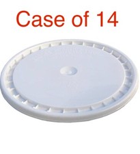 Box Of 14, Bulk new 3.5, 5 Gallon Bucket Snap On Pail Lid Food Grade, BPA Free