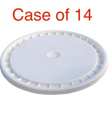 #ad #ad Box Of 14 Bulk new 3.5 5 Gallon Bucket Snap On Pail Lid Food Grade BPA Free $37.00