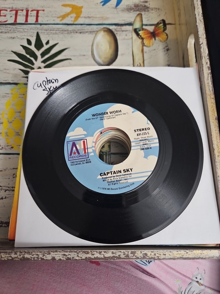 Captain Sky Wonder Worm Saturday Night Move-Ease Vinyl 45 VG