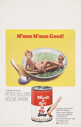 There's a Girl in My Soup 1971 U.S. Window Card Poster