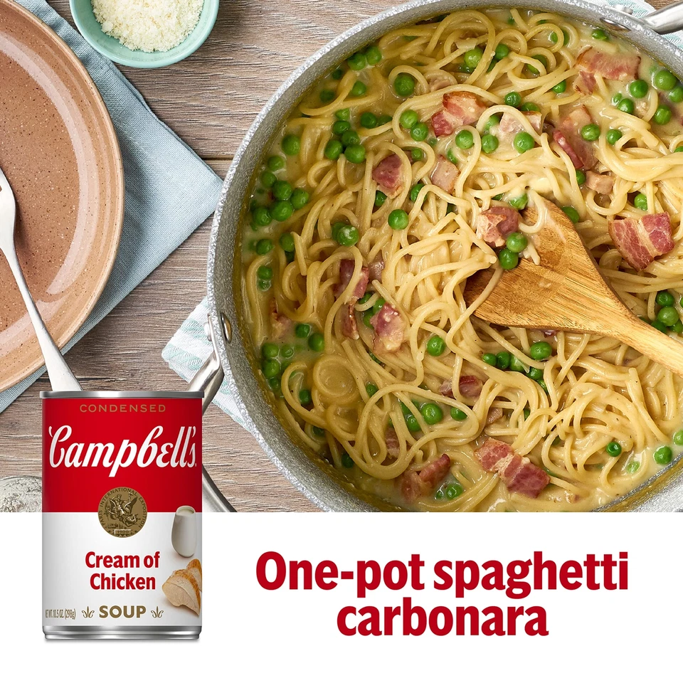 Crema condensada de sopa de pollo Campbell's paquete de 12 latas de 10,5 OZ Foto 3 de 4