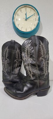 Tony Lama Vaquero 2993 Black Pampas Pull Rodeo Western  display picture 3