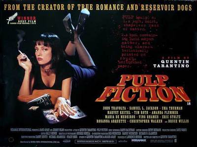 PULP FICTION Movie POSTER 11x17 UK John Travolta Samuel L. Jackson
