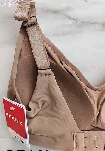 Spanx All-In-One Wireless Bra Sz S Cafe Au Lait Cup D-DD Nylon Elast . - Picture 5 of 12