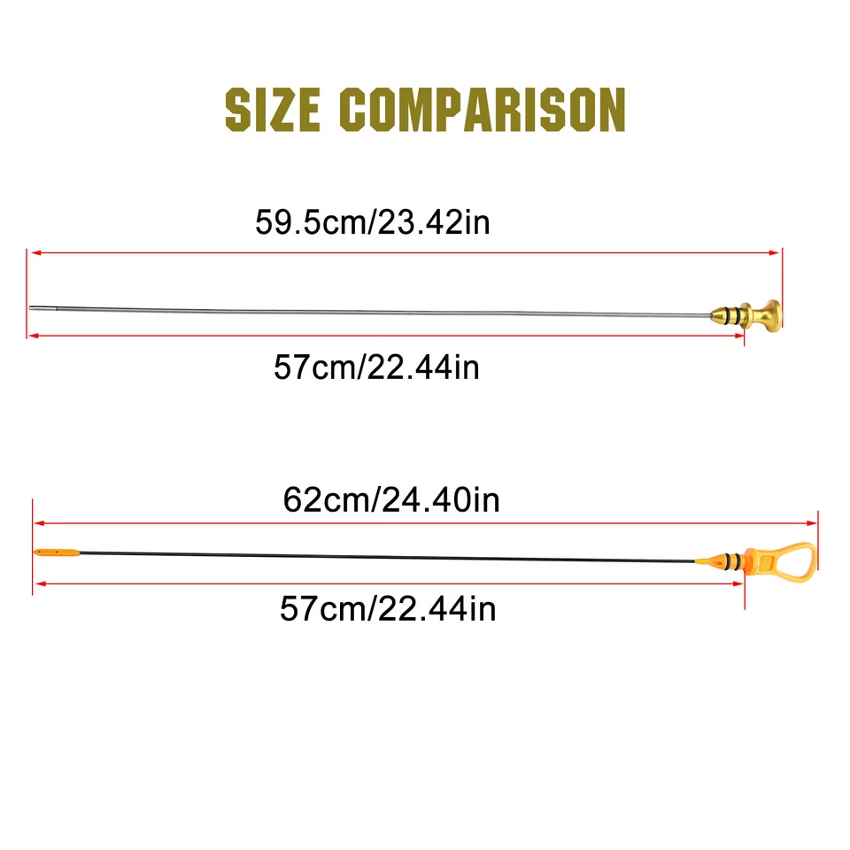 Engine Oil Level Dipstick 11437509784 For 2002-2008 MINI Cooper S R52 R53 1.6L - Image 3 of 4