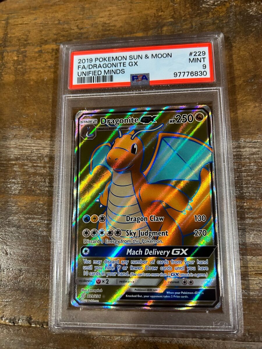 Dragonite GX (Full Art) 229/236 Sm-Unified Minds Holo for Dragonite GX (Full Art) 229/236 Sm-Unified Minds Holo for