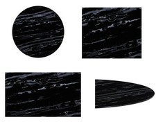 Glastisch Tischplatte ESG Glas Tisch Glasplatte Glasscheibe Marmoroptik Schwarz