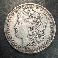 1890 Morgan Silver Dollar - High Quality Scans #Q509