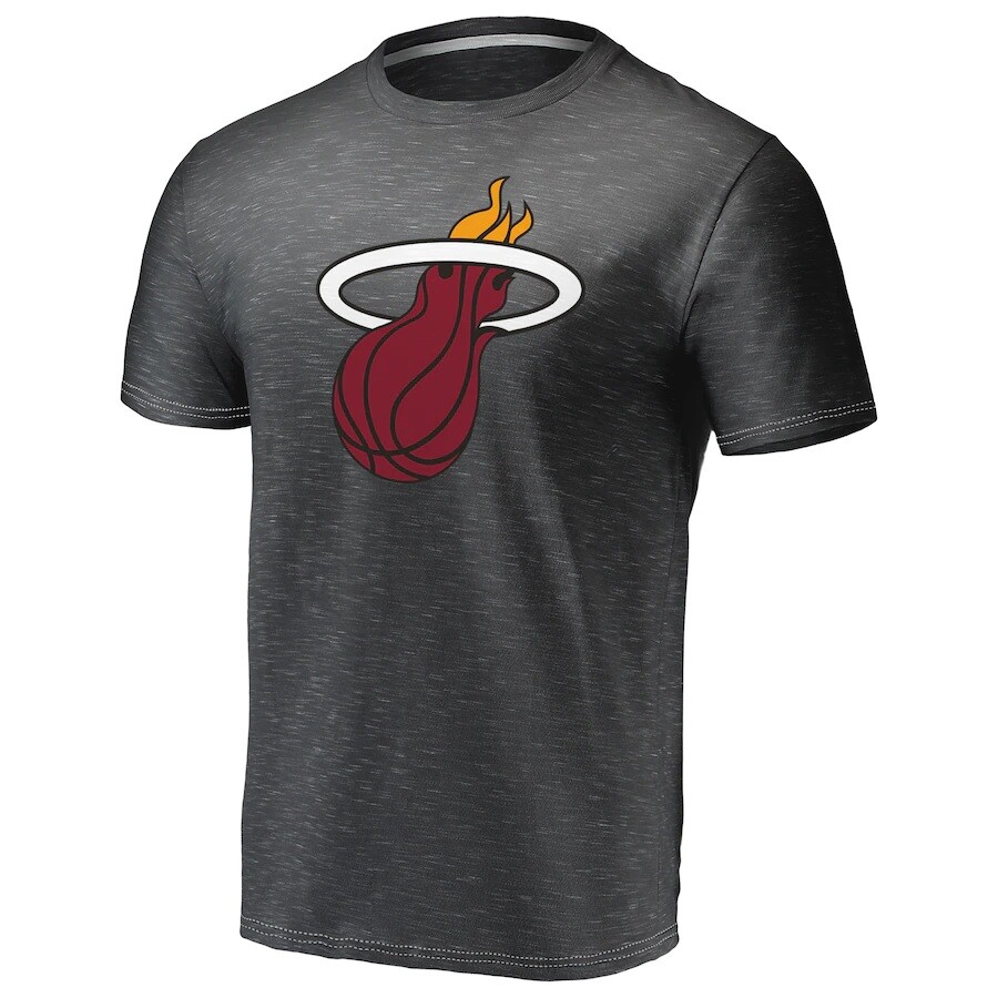 Miami Heat Men's Space Dye Primary Logo Performance Tee - New With Tags!