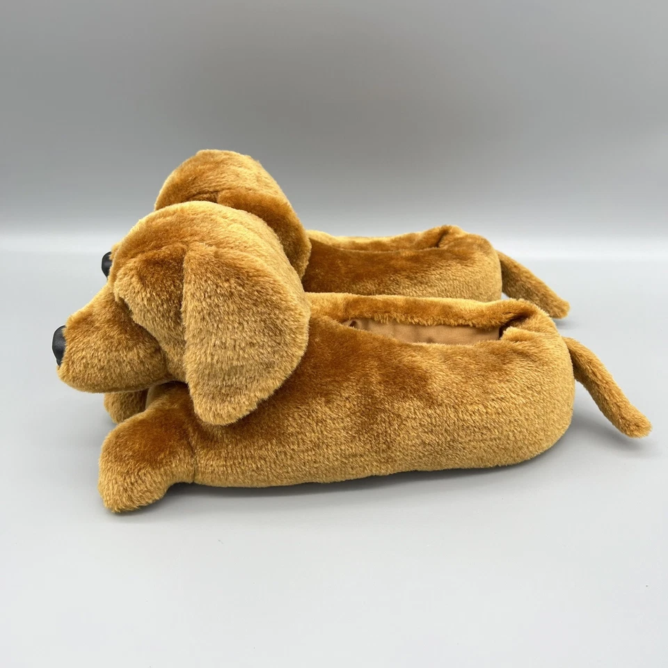 Zapatillas Dachshund Zapatillas Perro Unisex Adulto o Niño Animal Zapatillas Marrón Usadas en Excelente Condición Foto 2 de 4