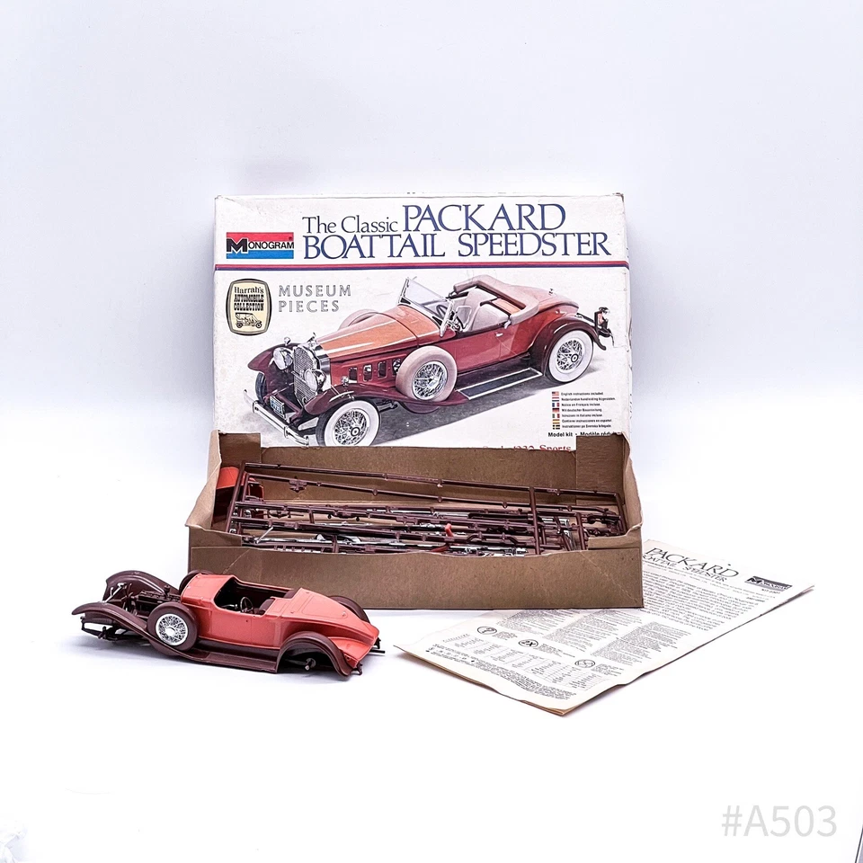 Monogram The Classic Packard Boattail Speedster Museum Pieces m. OVP & Anleitung - Bild 4 von 4