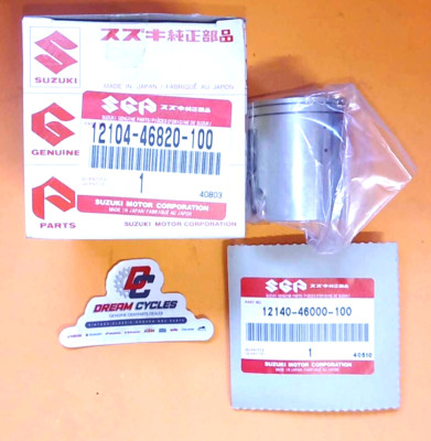 NOS GENUINE SUZUKI 12110-46002-100 PISTON KIT+1.0 OVERSIZE RM80 79