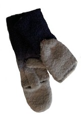 Laundry by Shelli Segal Women's Dip Dye Pop Top Mittens Blue  