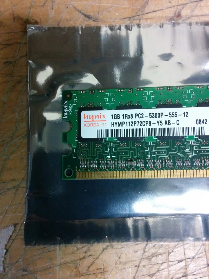 HYMP112P72CP8-Y5 Hynix 1GB DDR2 Registered ECC PC2-5300 667Mhz 1Rx8 Memory - Image 4 of 4