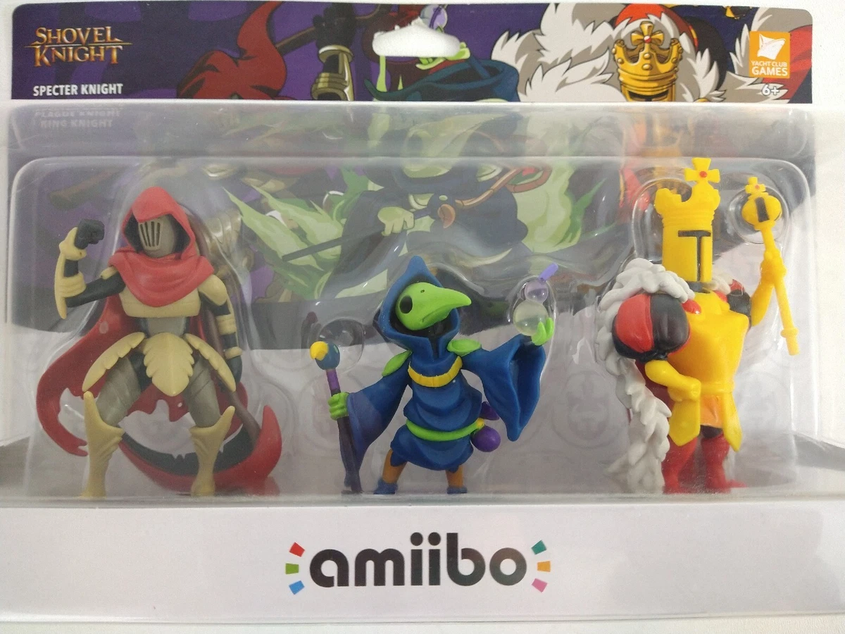 Nintendo Switch Amiibo Gold Shovel Knight 3 Pack of Knights Treasure Trove NEW