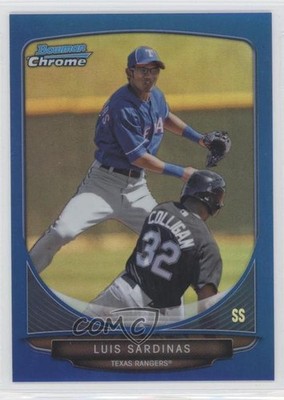 2013 Bowman Prospects Chrome Blue Refractor 49/250 Luis Sardinas #BCP84 2m4
