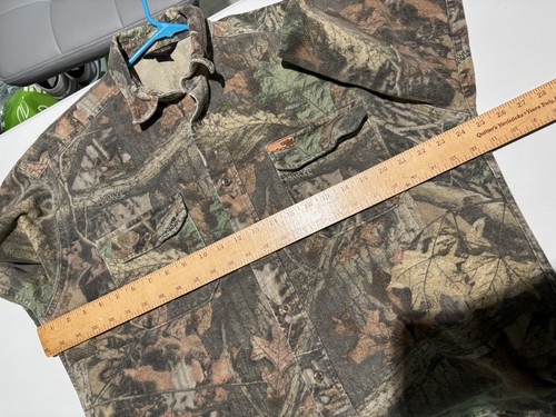 Vtg Woolrich Men Camo Hunting Shirt Realtree Hardwoods Button Up Heavyweight L - Picture 8 of 9