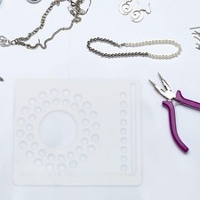Bead Design Board Practical Simple Acrylic Jewelry Making Tools Beading Tray