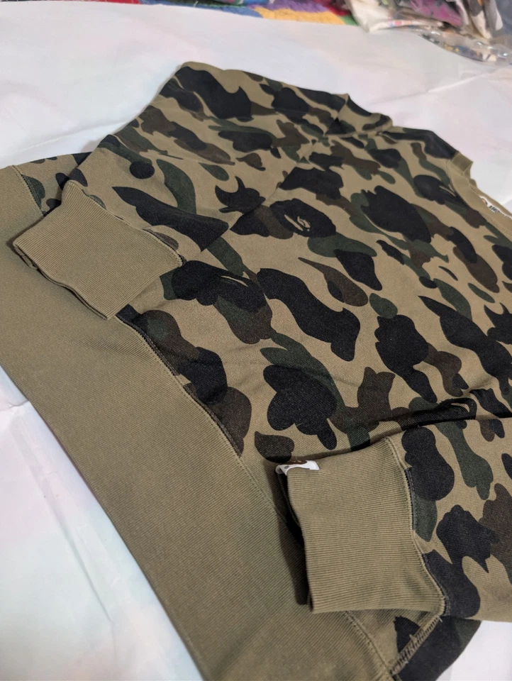 Suéter Camuflado ABC Verde Bape De Colección Usado Un Mono de Baño Talla S Se Ajusta a Verdadero Foto 2 de 4