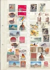 China  - Big lot of old stamps on two pages