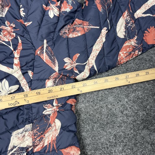 Columbia Jacket Womens XL Blue Floral Omni-Heat Insulated Winter Coat Outdoors - Picture 12 of 15