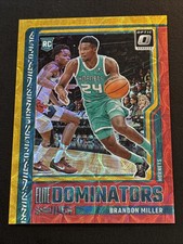 Brandon Miller Rookie Elite Dominators Red And Gold Scope /99 - 23-24 Optic #17