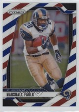 2024 Panini Prizm Red White & Blue Prizm Marshall Faulk #299 HOF 12g7